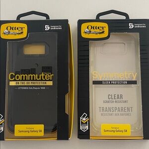 Samsung Galaxy S8 cases, bundle. Commuter and Symmetry. New in Box/ OtterBox